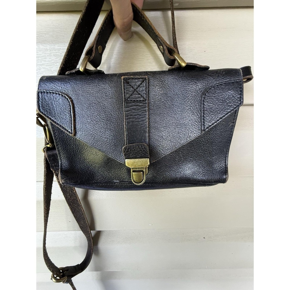 Madewell Black Leather Crossbody Bag With Adjustable Strap
